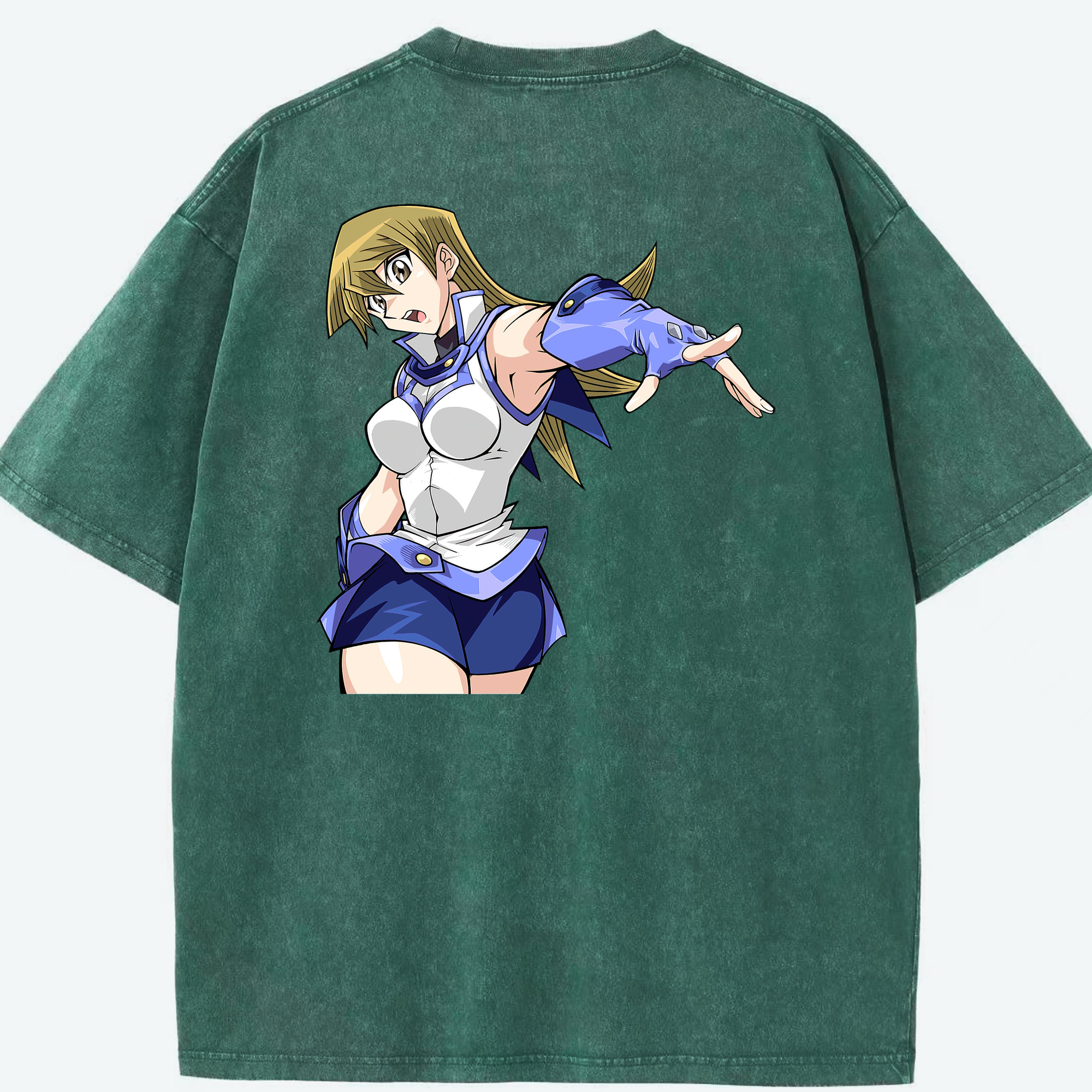 （画像用） 遊☆戯☆王 Yu-Gi-Oh! 綿100% ヴィンテージ風 半袖Tシャツ（背面プリント）